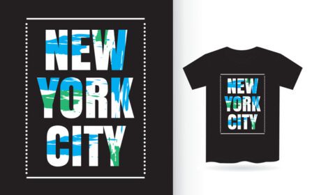 دانلود طرح تی شرت با حروف مدرن شهر نیویورک