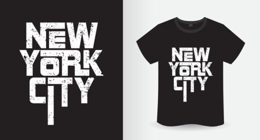 دانلود طرح تی شرت تایپوگرافی مدرن شهر نیویورک