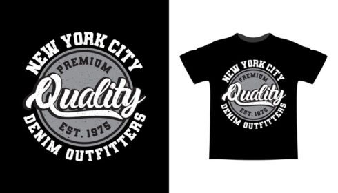 دانلود طرح تی شرت تایپوگرافی با کیفیت عالی نیویورک