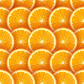 دانلود وکتور میوه تابستانی با همپوشانی واقعی برش های پرتقال وکتور پس زمینه