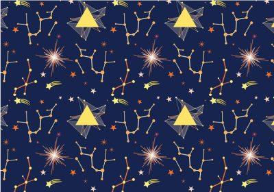 دانلود وکتور این یک پترن برداری فضایی رایگان است که شامل ستاره های ابرنواختر گرافیکی صورت فلکی دنباله دار و برچسب فضایی هیپستر است