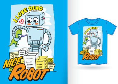 دانلود تصویر ربات برای تی شرت
