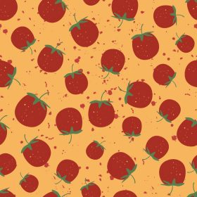 دانلود وکتور وکتور گوجه فرنگی پترن بدون درز سبزیجات وگان سالم