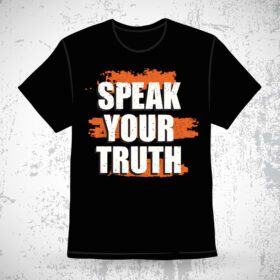 دانلود طرح تی شرت براش بافت براش تایپوگرافی حقیقت شما را بگویید