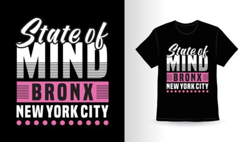 دانلود طرح تی شرت تایپوگرافی شهر برونکس نیویورک