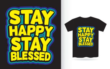 دانلود حروف ماندن شاد بمان بمون برای تی شرت