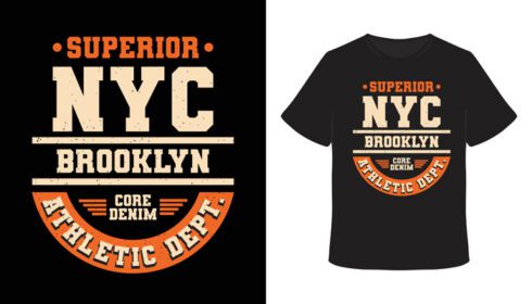 دانلود طرح تی شرت تایپوگرافی برتر شهر نیویورک