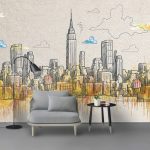 دانلود وکتور گل عناصر هنری یک خطی