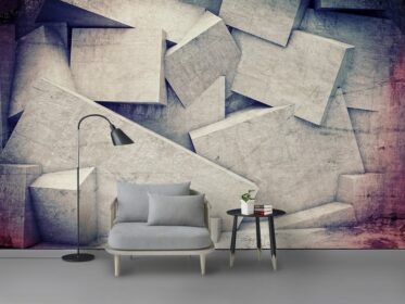 دانلود کاغذ دیواری طرح مینیمالیستی مدرن استهلاک به سبک سنگ لوزی آجر بافت اتاق نشیمن دیوار پس زمینه تلویزیون