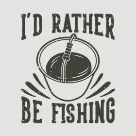 دانلود شعار قدیمی تایپوگرافی شناسه به جای ماهیگیری برای تی شرت