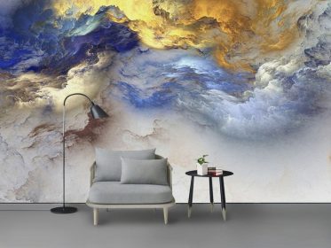 دانلود کاغذ دیواری طراحی مدرن دیوار پس زمینه ابری مینیمالیستی