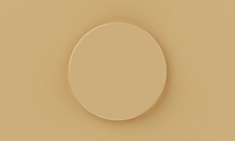 دانلود تصویر نمای بالا زرد قهوه ای مینیمال دایره ای محصول پودیوم