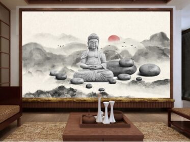 دانلود کاغذ دیواری طرح جدید چینی ذن بودایی دیوار پس زمینه بدن