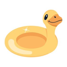 دانلود آیکون یک نماد صاف زیبا از اردک لاستیکی