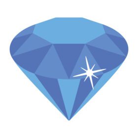دانلود آیکون یک نماد مسطح چشمگیر الماس