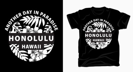 دانلود یک روز دیگر در بهشت هونولولو طرح تایپوگرافی هاوایی