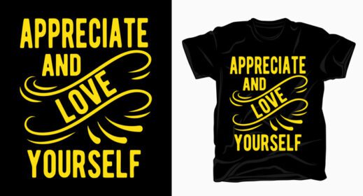 دانلود تایپوگرافی برای طراحی تی شرت قدردان و دوست داشته باشید