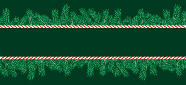 دانلود حاشیه ساخته شده از شاخه های درخت کریسمس و آب نبات