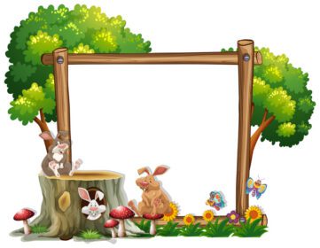دانلود قالب حاشیه با تصویر دو خرگوش