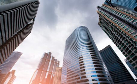 دانلود عکس متداول تجاری مدرن آسمان خراش ساختمان های بلند