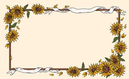 دانلود دسته گل آفتابگردان یکپارچهسازی با سیستمعامل خط قدیمی هنر اچینگ وکتور