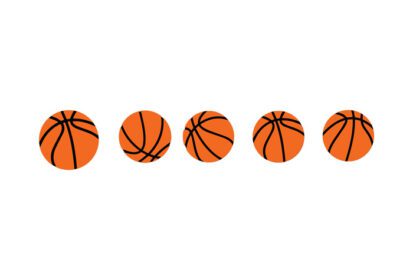 دانلود آیکون بسکتبال آیکون های نارنجی وکتور