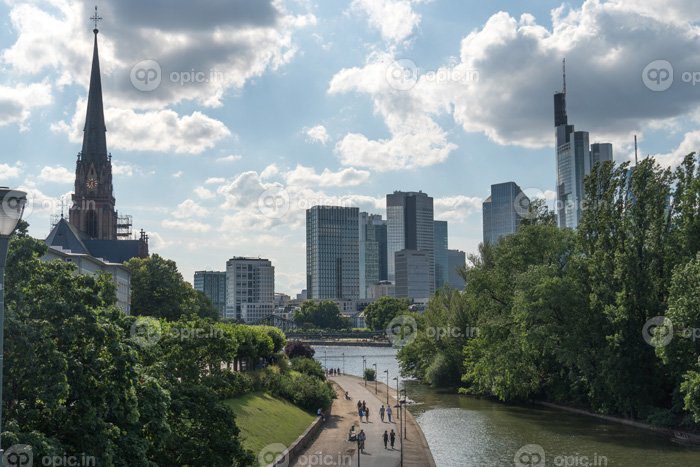 دانلود عکس Frankfurt am main آلمان ژوئن Frankfurt am