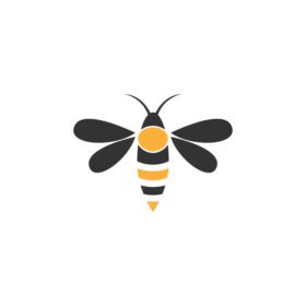 دانلود قالب طراحی آیکون لوگوی زنبور عسل