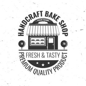 دانلود مفهوم وکتور فروشگاه نانوایی برای چاپ لیبل پیراهن نشان