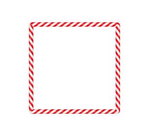 دانلود قاب مربع عصایی کریسمس با رنگ قرمز و سفید