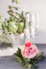 دانلود ترکیب عکس با لیوان برای گل شامپاین و قلب در