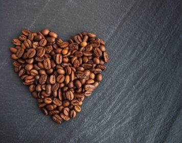 دانلود عکس دانه قهوه به شکل قلب
