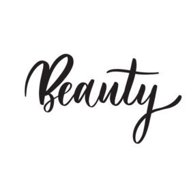 دانلود لوگوی طراحی تایپوگرافی کتیبه مفهوم زیبایی