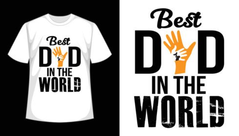 دانلود بهترین طرح تی شرت تایپوگرافی پدر در جهان