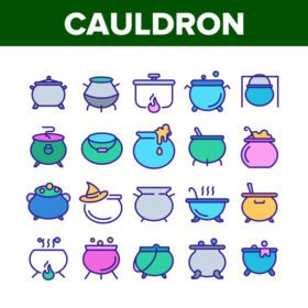 دانلود آیکون cauldron مجموعه عناصر مجموعه آیکون ها وکتور