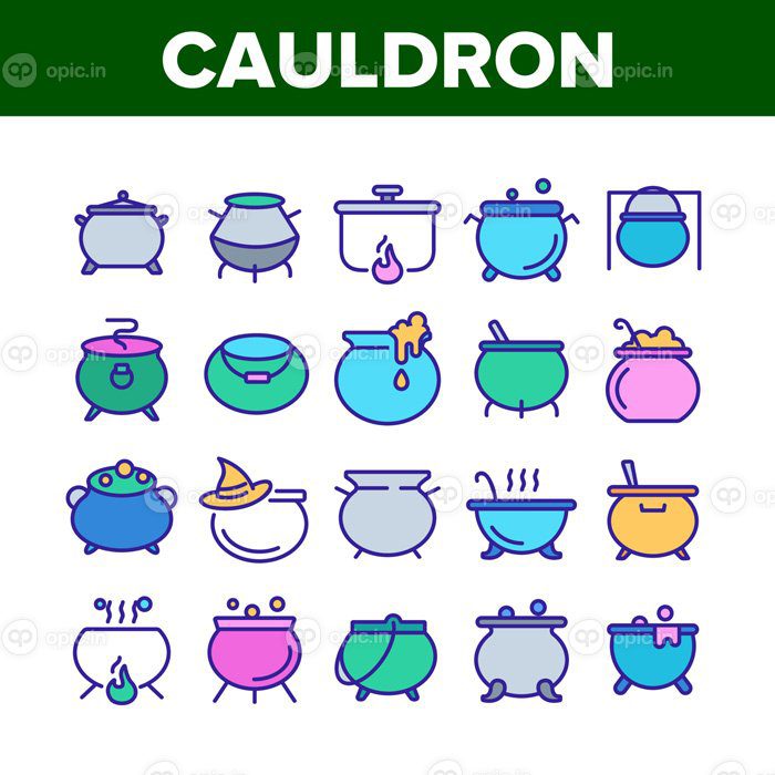 دانلود آیکون cauldron مجموعه عناصر مجموعه آیکون ها وکتور