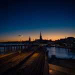 دانلود وکتور پس زمینه انتزاعی لاکچری آبی