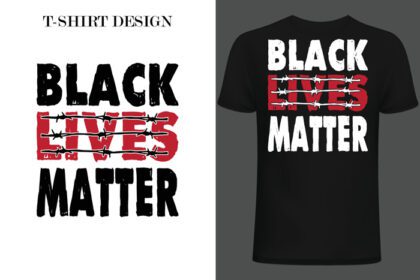 دانلود طرح تی شرت زندگی سیاه