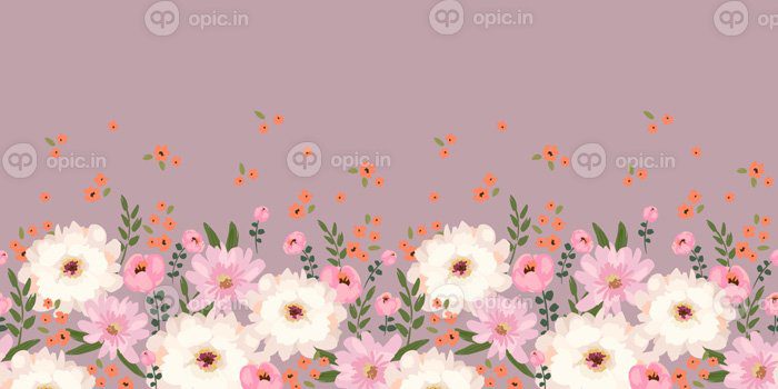دانلود طرح وکتور حاشیه بدون درز گل برای جلد کاغذی