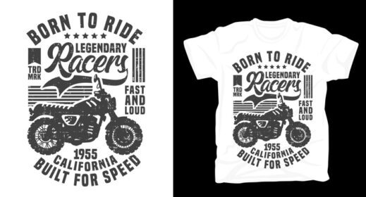 دانلود تی شرت موتور سیکلت قدیمی یکپارچهسازی با سیستمعامل قدیمی برای سوار شدن به مسابقات افسانه ای