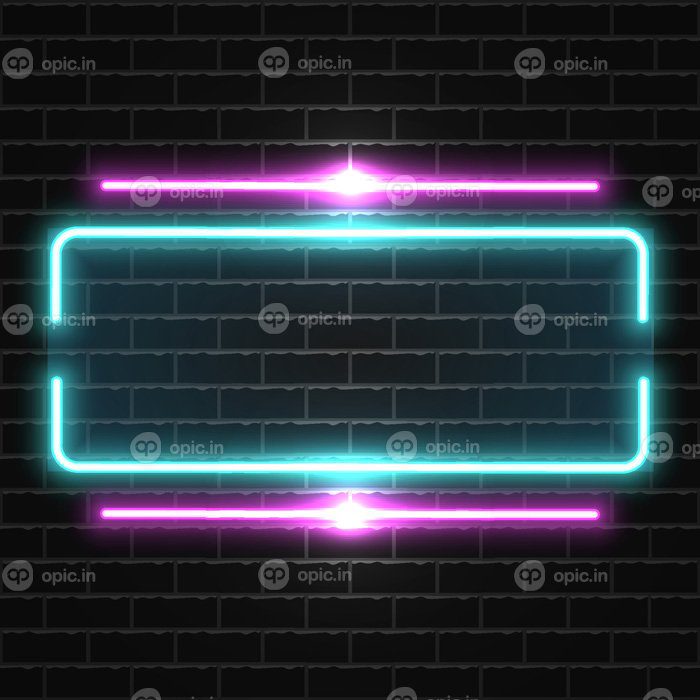 دانلود حاشیه قاب نئون آینده نئون پس زمینه درخشان نئون