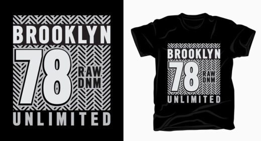دانلود تایپوگرافی بروکلین هفتاد و هشت برای طرح تی شرت