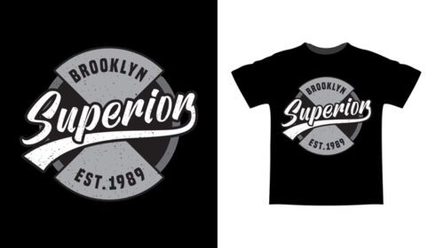 دانلود طرح تی شرت تایپوگرافی برتر بروکلین
