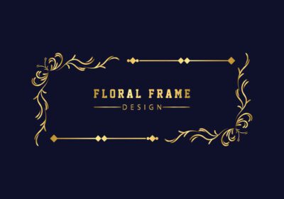 دانلود طرح گلدار تزئینی طلایی قاب لوکس طرح یکپارچهسازی با سیستمعامل گل