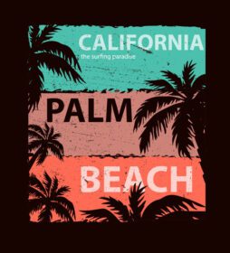 دانلود تصویر وکتور کالیفرنیا برای طرح وکتور تی شرت