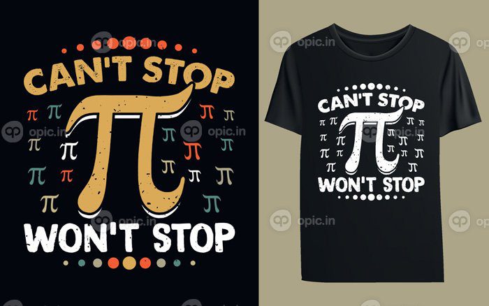 دانلود طرح تی شرت cant stop wont stop wont stop