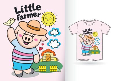 دانلود کارتون خوک کوچولو برای تی شرت