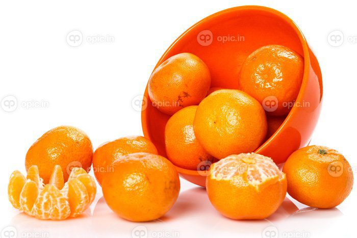 دانلود عکس نارنگی تازه در کاسه