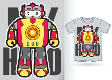 دانلود ربات کارتونی برای تی شرت eps