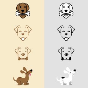 دانلود آیکون سگ لوگو و وکتور طرح آیکون می توانید از کلینیک حیوانات استفاده کنید